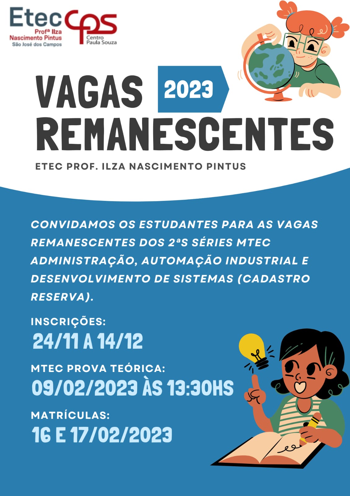 Vagas Remanescentes M-Tec 2023