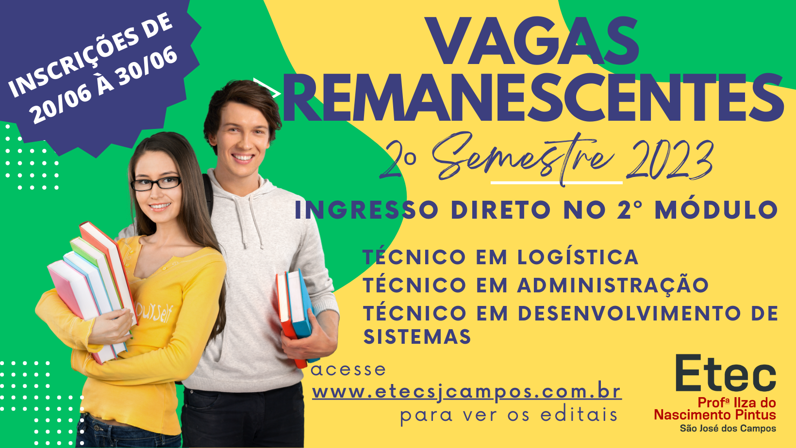 Vagas ramanescentes - 2° Semestre 2023